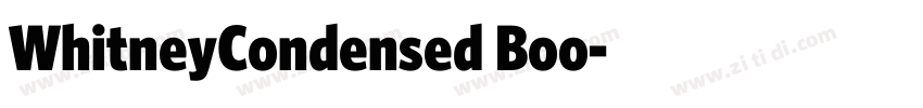 WhitneyCondensed Boo字体转换